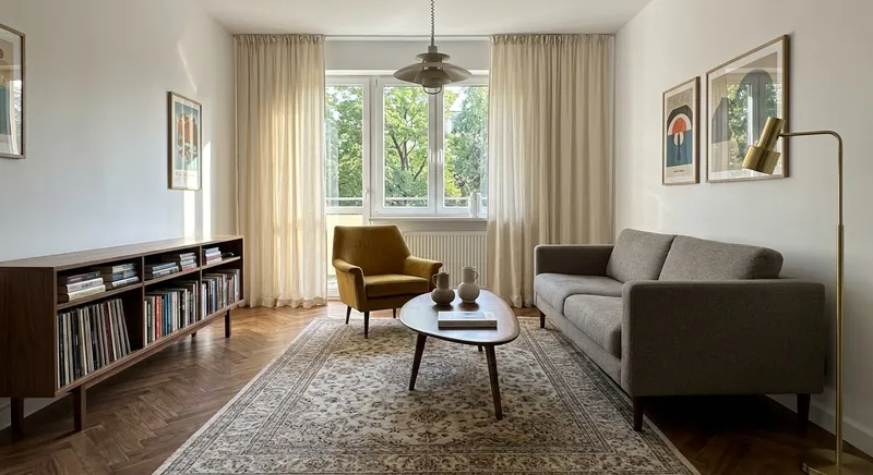 Mieszkanie 62m² Stary Mokotów - Mid-century Modern