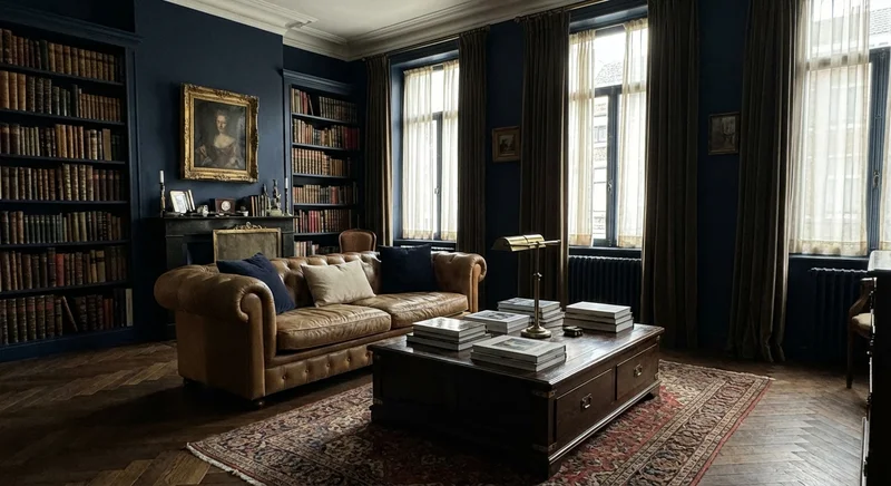 Mieszkanie na Zoliborzu Oficerskim - Dark Academia