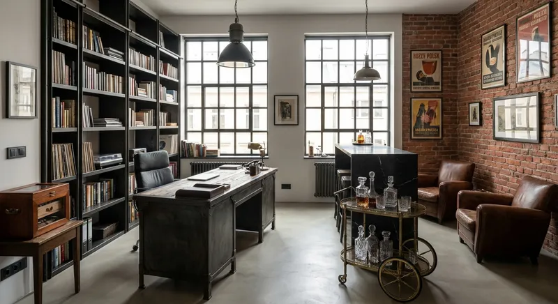 Gabinet w stylu NY Loft