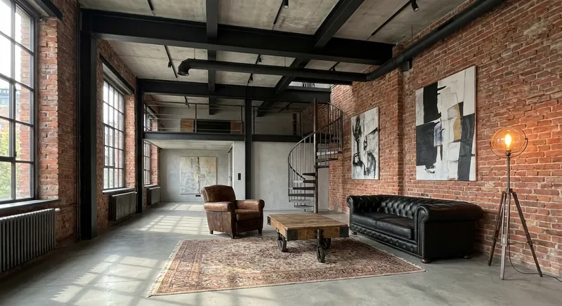 Salon w stylu NY Loft