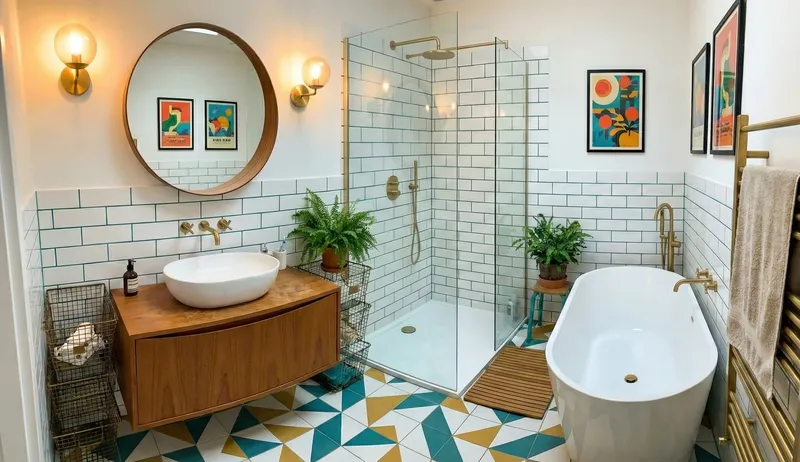 Geometryczna łazienka