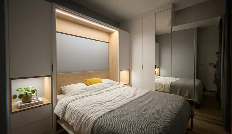 Sypialnia z łóżkiem Murphy