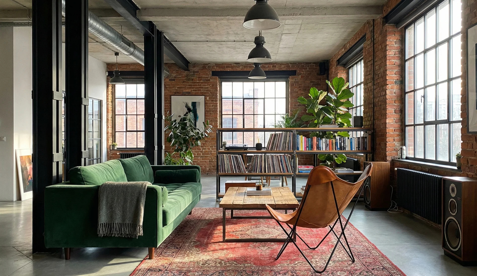 Realizacja DELIN - loft 95m² na Pradze w stylu industrial