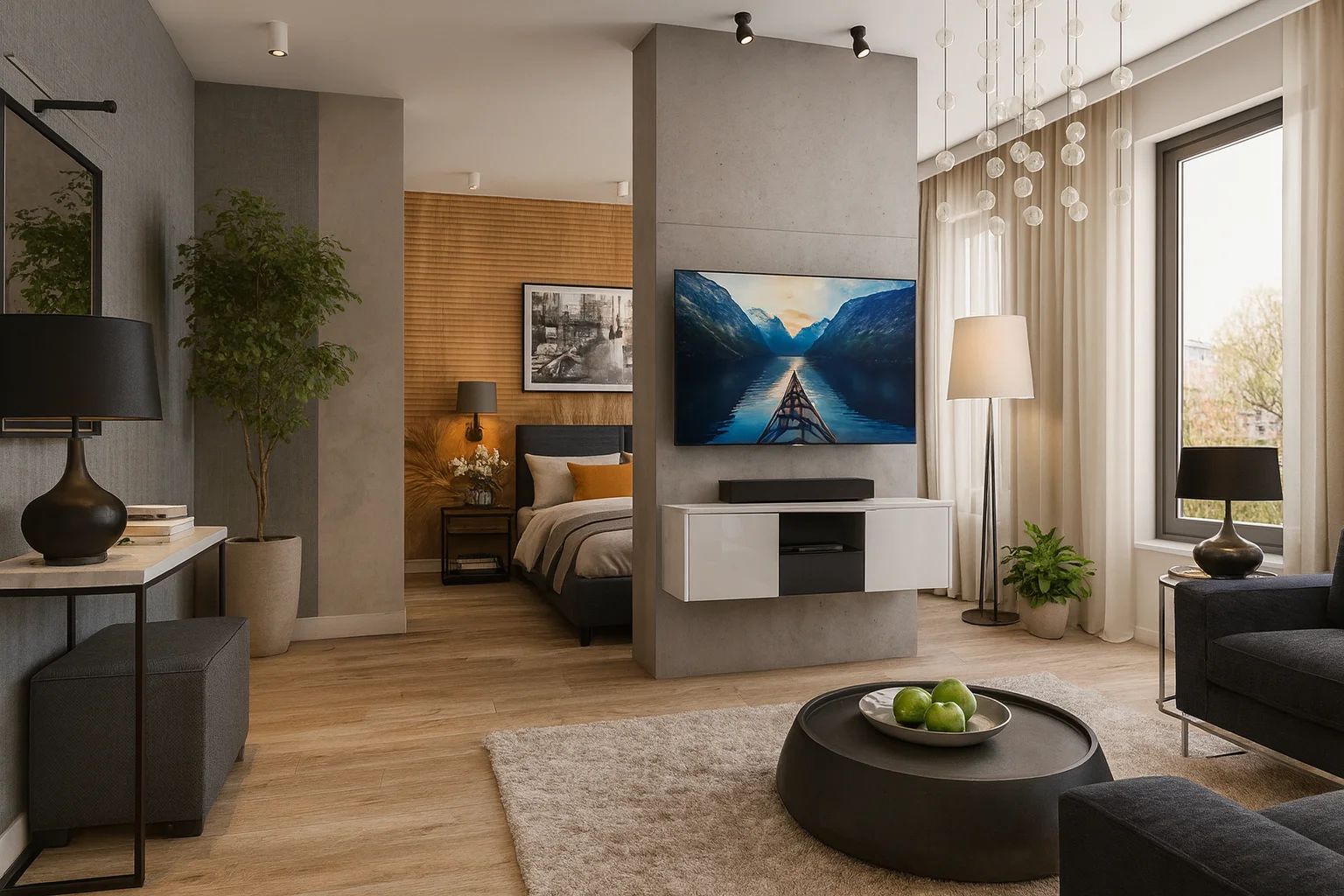Mokotów 65 m² - styl nowoczesny