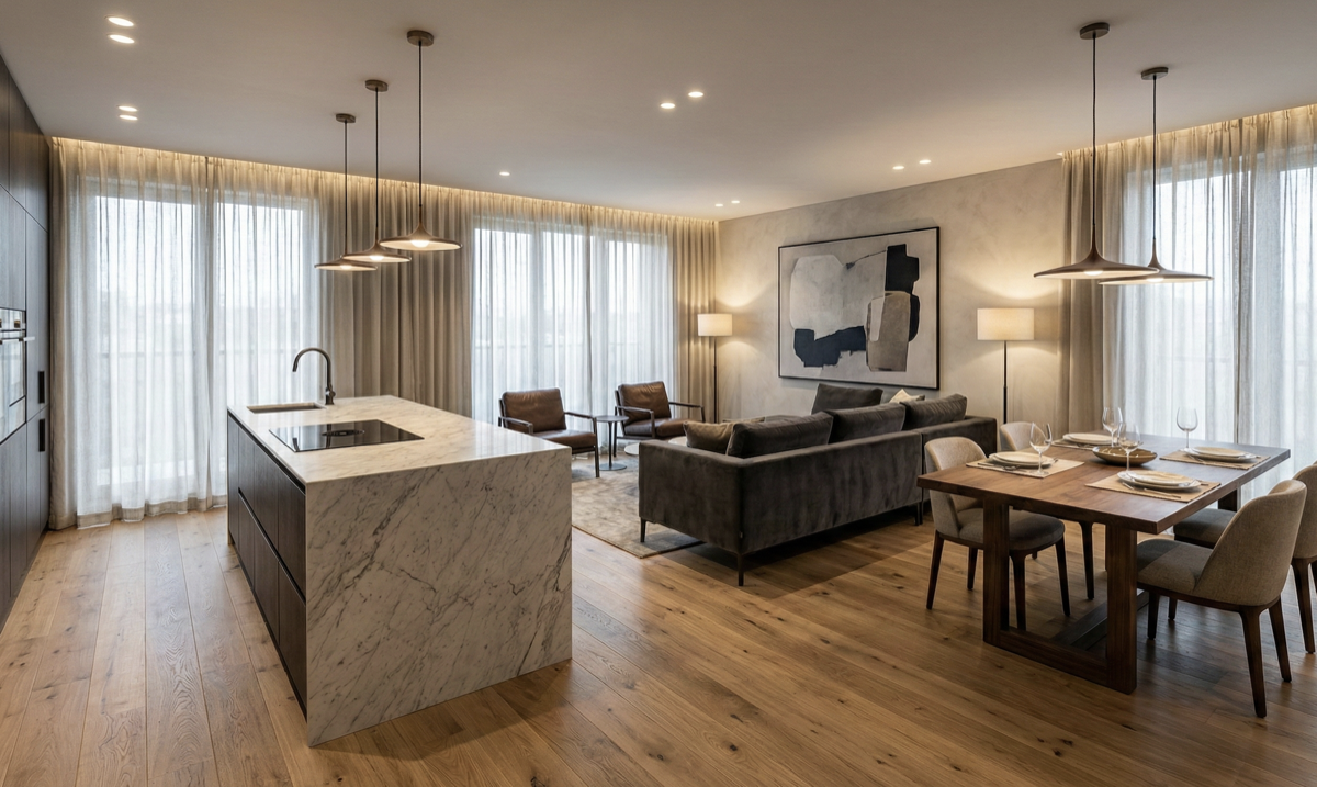 Remont 85m² Wilanów - Nowoczesny