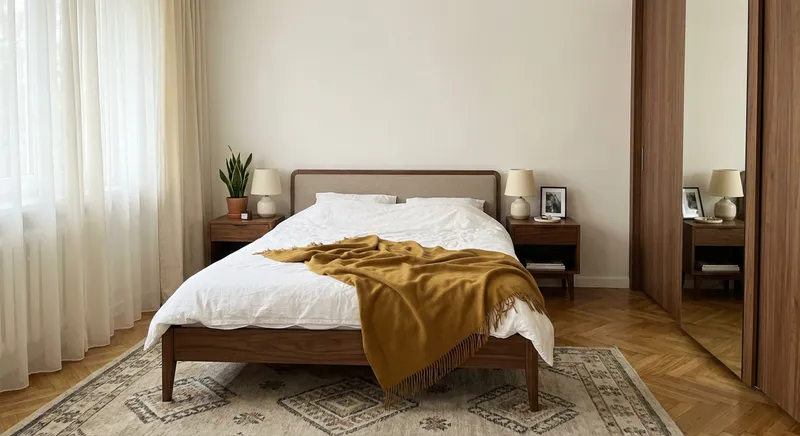 Sypialnia Mid-century